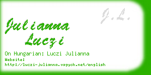 julianna luczi business card